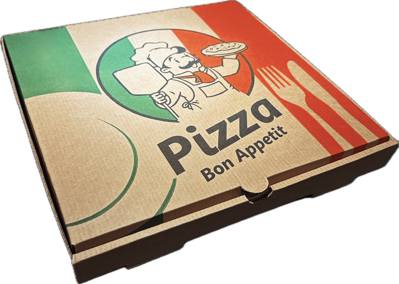 Pizzakartong 33x33x3,5cm